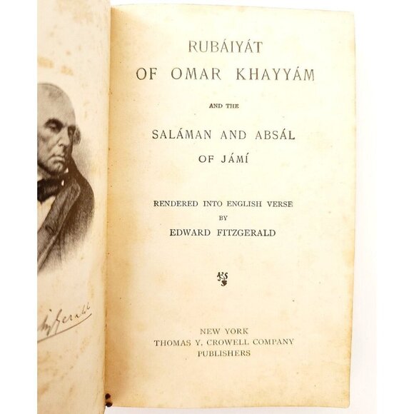 Rubaiyat Of Omar Khayyam 1884 Astronomer Poet 1st English Translation Fitz WHBS - Picture 2 of 6